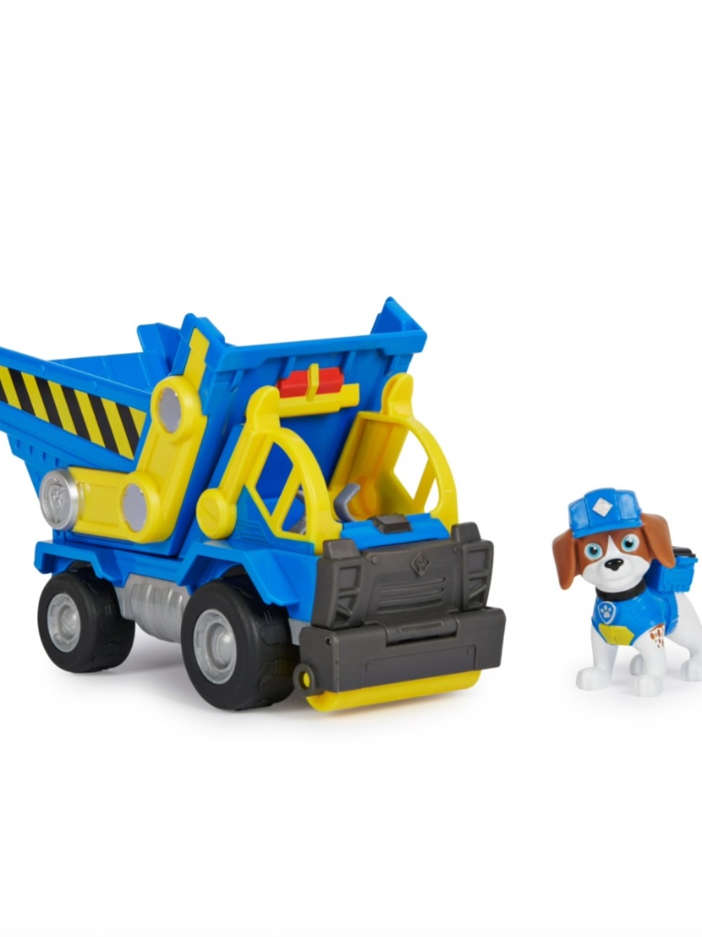 PAW Patrol, Rubble & Crew Toy Dump Truck Vehicle with Wheeler Collectible Action